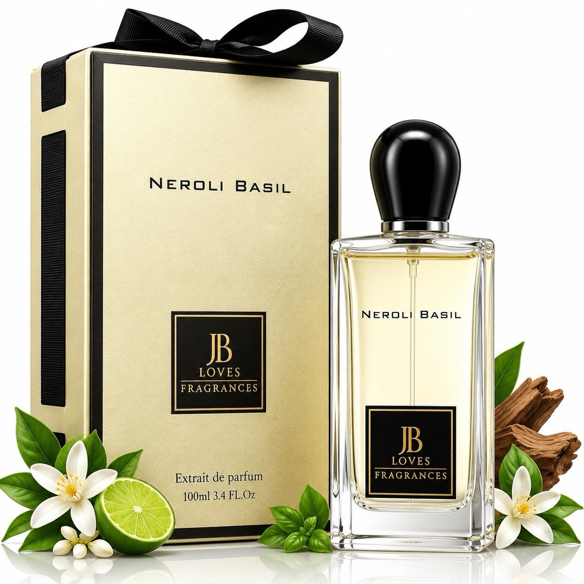 JB Loves Neroli Basil Extrait de Parfum 100ml 3.4oz Unisex Fragrance Spray