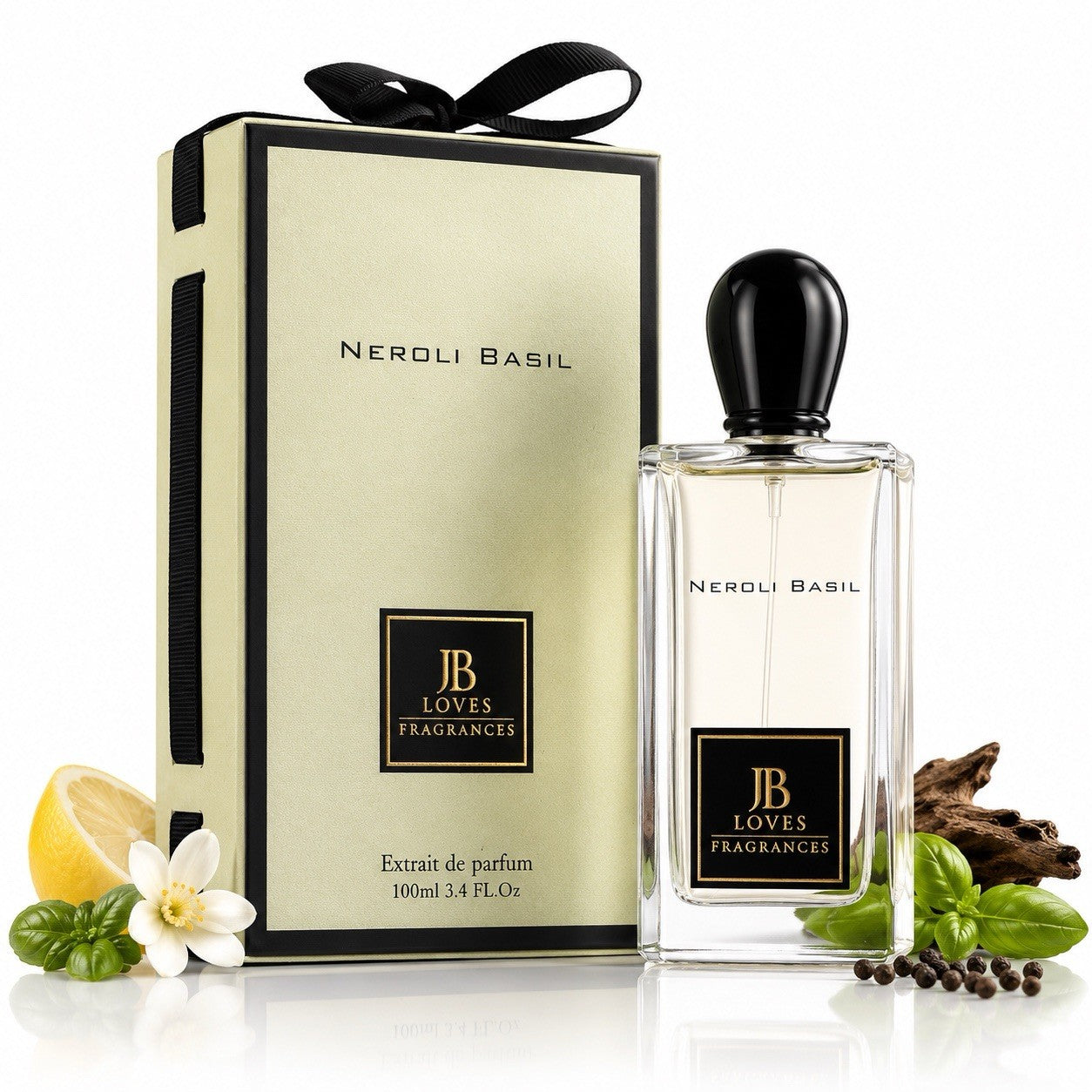 JB Loves Neroli Basil Extrait de Parfum 100ml 3.4oz Unisex Fragrance Spray