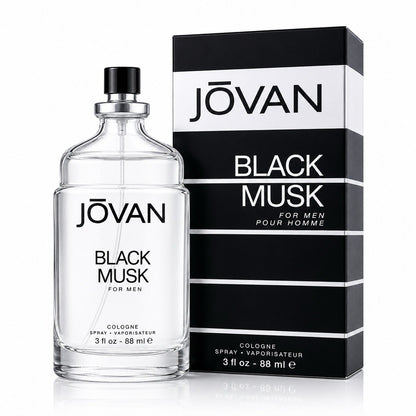JOVAN Black Musk Cologne Spray for Men 88ml 3 fl oz Long Lasting Fragrance - Lumi and Leo