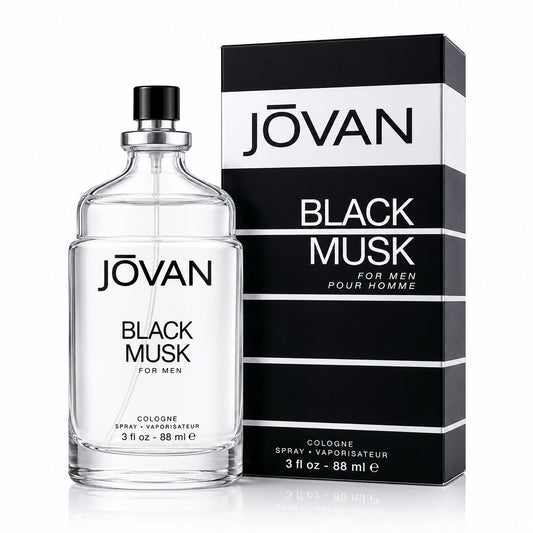 JOVAN Black Musk Cologne Spray for Men 88ml 3 fl oz Long Lasting Fragrance - Lumi and Leo