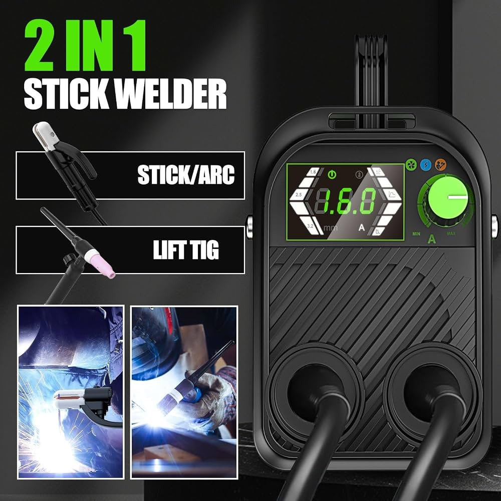 JZU MMA-160 Mini Stick Welder 110V IGBT ARC Inverter LCD Portable - Lumi and Leo
