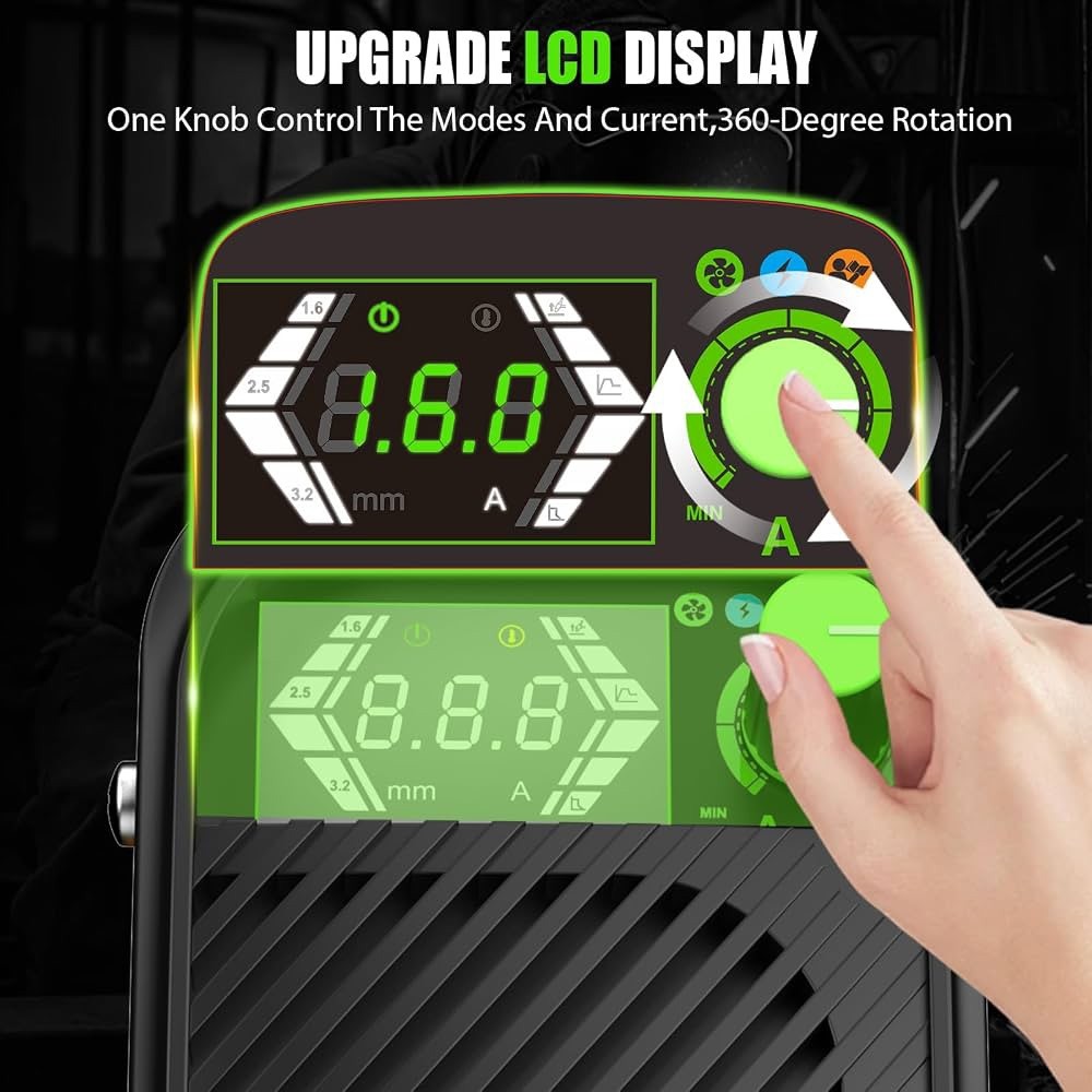 JZU MMA-160 Mini Stick Welder 110V IGBT ARC Inverter LCD Portable