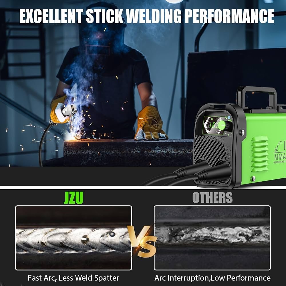 JZU MMA-160 Mini Stick Welder 110V IGBT ARC Inverter LCD Portable - Lumi and Leo