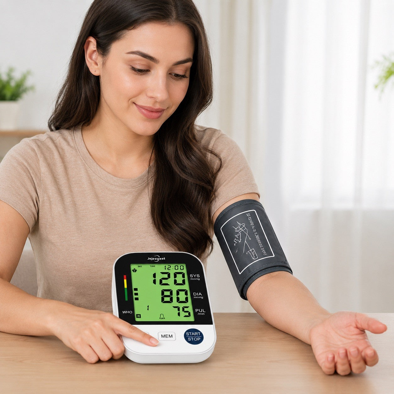 Jejesweet Arm Blood Pressure Monitor BSX553 LCD BP Machine USB-C New Sealed - Lumi and Leo