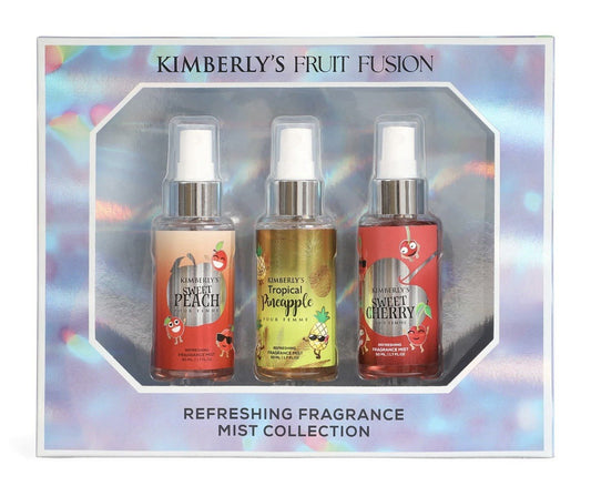 Kimberly's Fruit Fusion Fragrance Mist Gift Set 3 x 50ml Peach Pineapple - Lumi and Leo
