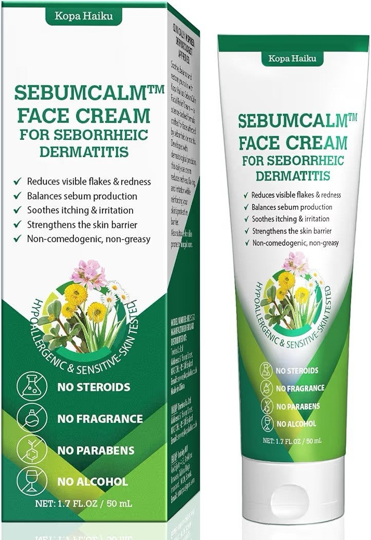 Kopa Haiku SebumCalm Face Cream Seborrheic Dermatitis 50ml Steroid Free