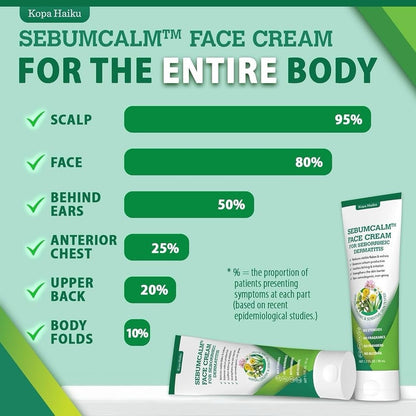 Kopa Haiku SebumCalm Face Cream Seborrheic Dermatitis 50ml Steroid Free - Lumi and Leo