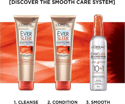 L'Oréal EverSleek 10-in-1 Blowout Oil 89mL Leave-In Treatment - Lumi and Leo