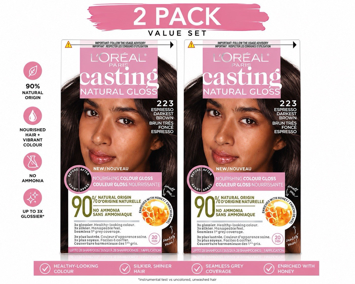 L'Oréal Paris Feria 223 Tropical Teal Permanent Hair Color Dye 2 Pack - Lumi and Leo