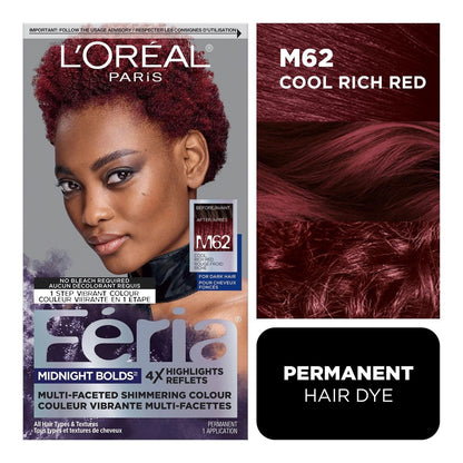 L'Oréal Paris Feria M62 Tropical Teal Permanent Hair Color Dye 2 Pack - Lumi and Leo