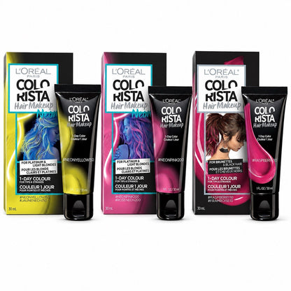 L'Oreal Paris Colorista Hair Makeup 1-Day Temporary Color 30ml 3 Pack - Lumi and Leo