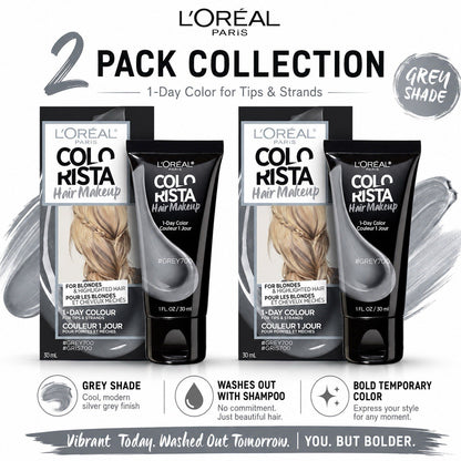 L'Oreal Paris Colorista Hair Makeup 1-Day Temporary Colour 30ml 2 Pack - Lumi and Leo