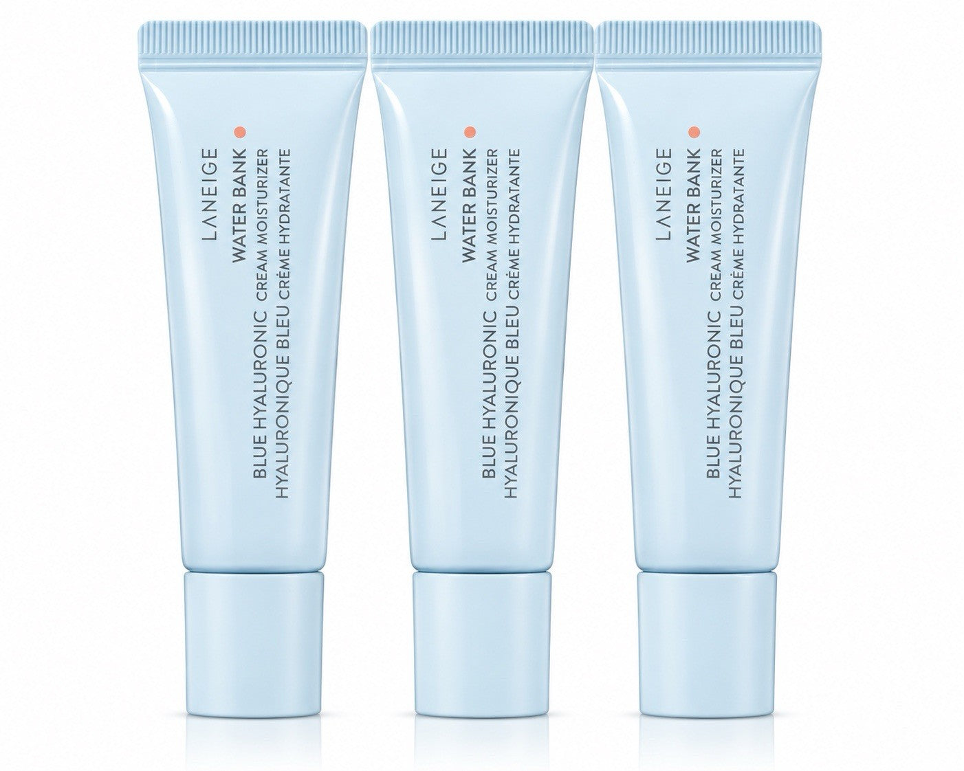 LANEIGE Water Bank Blue Hyaluronic Cream Moisturizer 3 x 10ml Travel Size