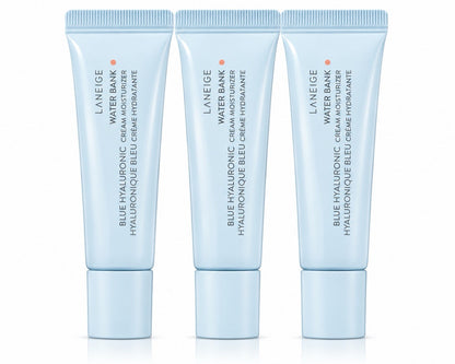 LANEIGE Water Bank Blue Hyaluronic Cream Moisturizer 3 x 10ml Travel Size - Lumi and Leo