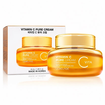 LEBELAGE Vitamin C Pure Cream 55ml Face Moisturizer Made in Korea 2 Pack - Lumi and Leo