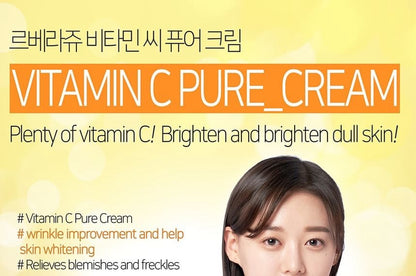LEBELAGE Vitamin C Pure Cream 55ml Face Moisturizer Made in Korea 2 Pack - Lumi and Leo