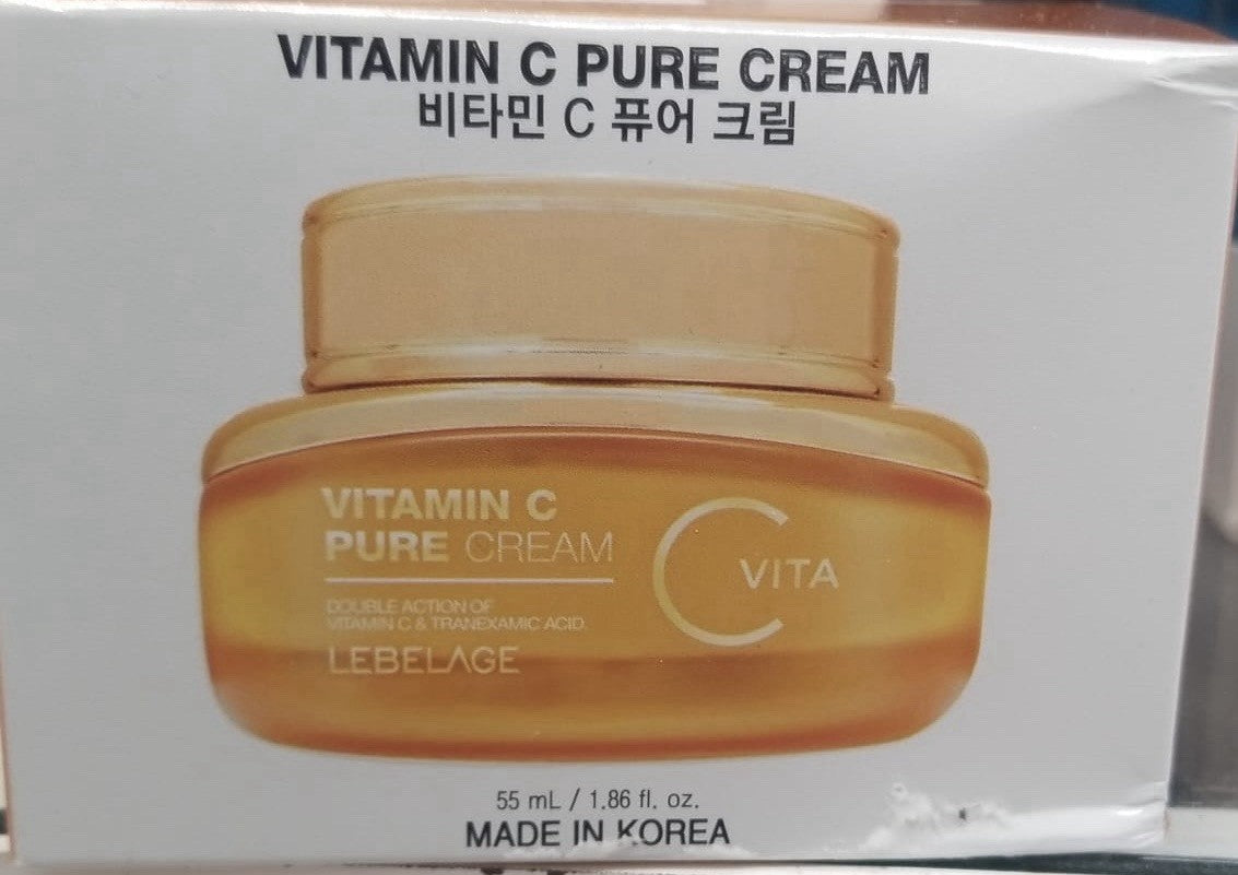 LEBELAGE Vitamin C Pure Cream 55ml Face Moisturizer Made in Korea 2 Pack - Lumi and Leo