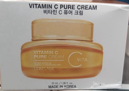 LEBELAGE Vitamin C Pure Cream 55ml Face Moisturizer Made in Korea 2 Pack - Lumi and Leo