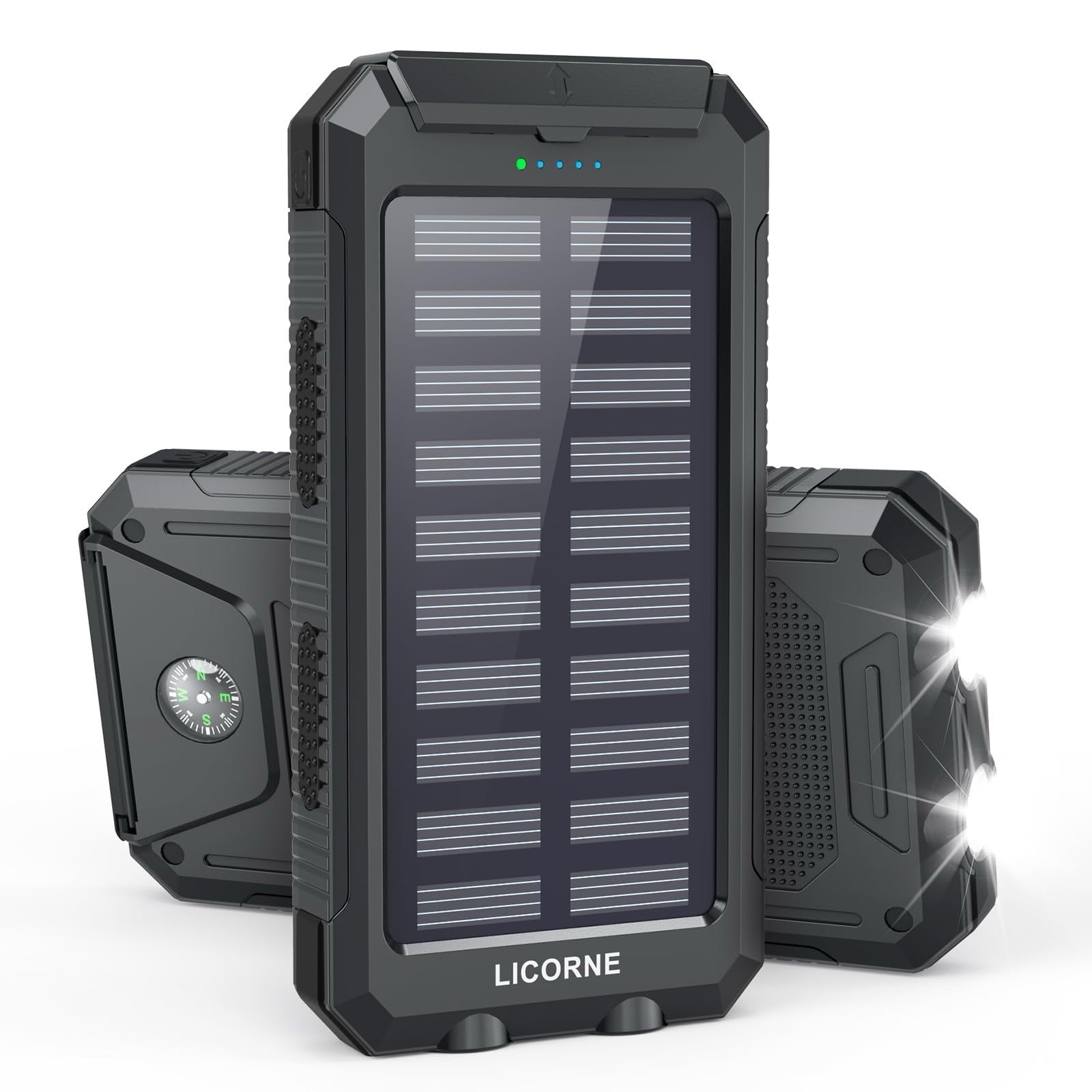 LICORNE Solar Power Bank - 30000 mAh (LJJ-S023) 2 USB Outport & Powerful light