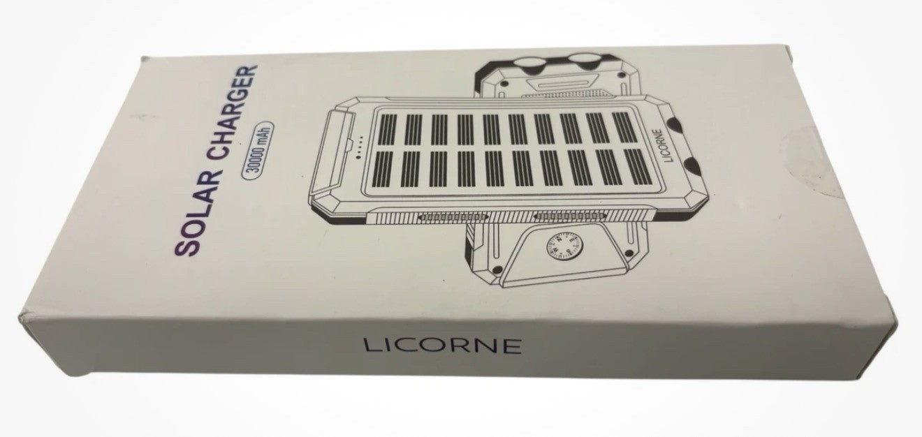 LICORNE Solar Power Bank - 30000 mAh (LJJ-S023) 2 USB Outport & Powerful light