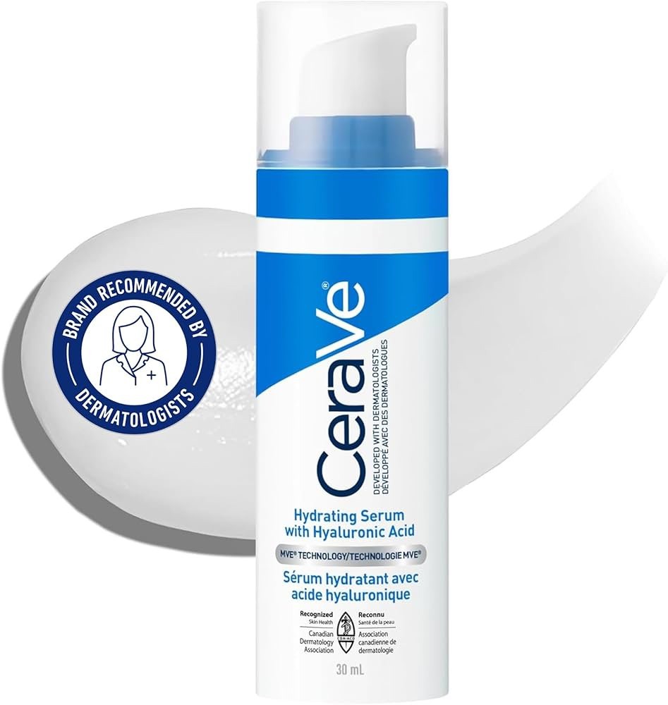 LOT OF 2 Cerave Hydrating Hyaluronic Acid Face Serum - 1oz/30ml
