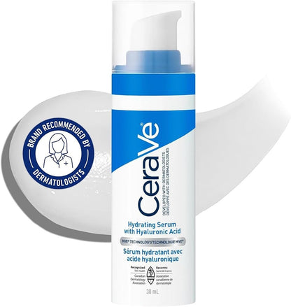 LOT OF 2 Cerave Hydrating Hyaluronic Acid Face Serum - 1oz/30ml - Lumi and Leo