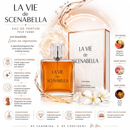 La Vie de Scenabella Eau De Parfum for Women 100ml Long Lasting Perfume - Lumi and Leo