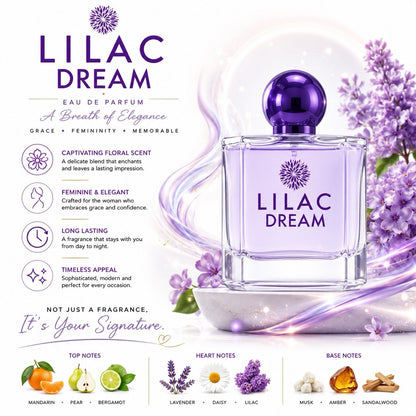 Lilac Dream Eau De Parfum EDP Spray for Women 100ml 3.4 fl oz New - Lumi and Leo