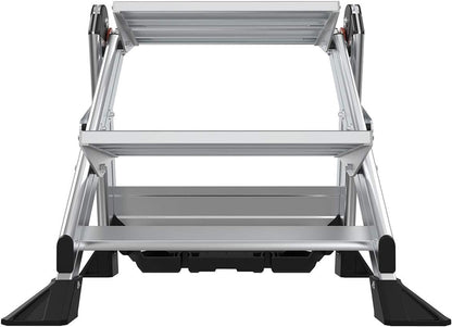 Little Giant Jumbo Step Folding Safety Step Stool Ladder Aluminum Heavy Duty - Lumi and Leo