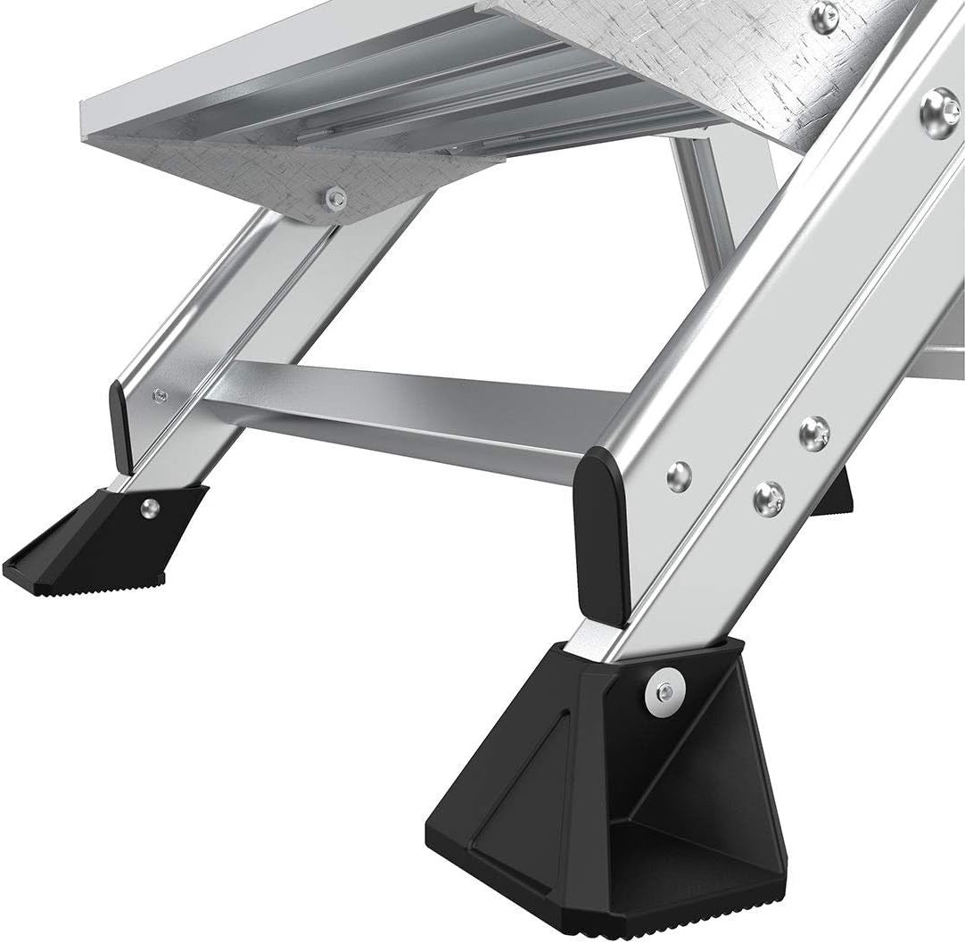 Little Giant Jumbo Step Folding Safety Step Stool Ladder Aluminum Heavy Duty