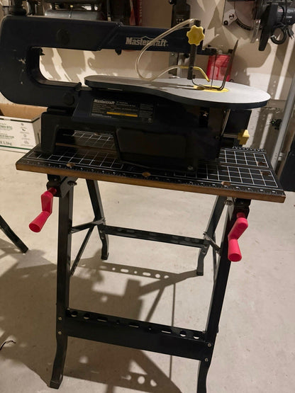 MASTERCRAFT 16” SCROLL SAW + JOBMATE STAND - Lumi and Leo