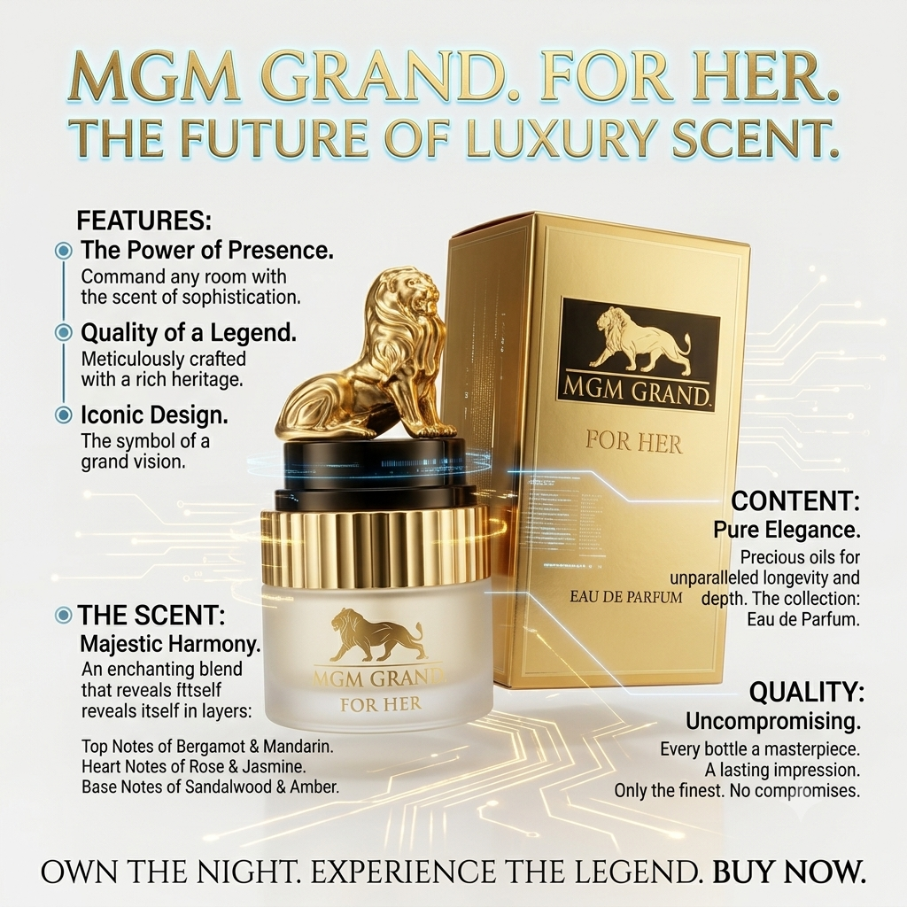 MGM GRAND FOR HER EDP SPRAY 3.4 FL OZ for WOMEN NEW - Lumi and Leo