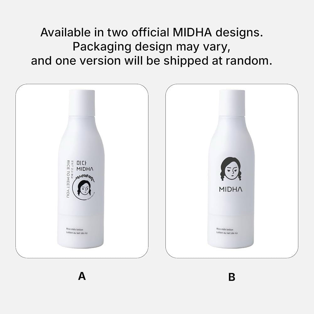 MIDHA Rice Milk Face Lotion - Skin Moisturizer for All Skin Types, Vegan, Unscen - Lumi and Leo