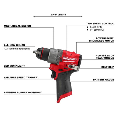 MILWAUKEE M12 FUEL HAMMER DRILL - Lumi and Leo