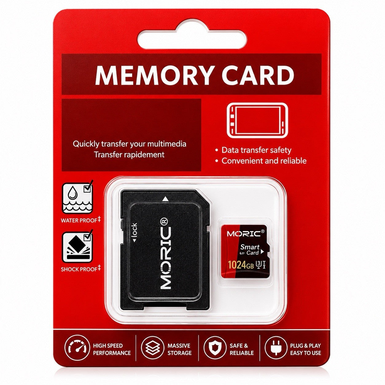 MOR1C 1 TB Micro SD/ SD Card Fast Speed Memory Card