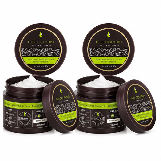 Macadamia Professional Whipped Detailing Cream 2oz Hair Styling Cream 2 Pack - Lumi and Leo