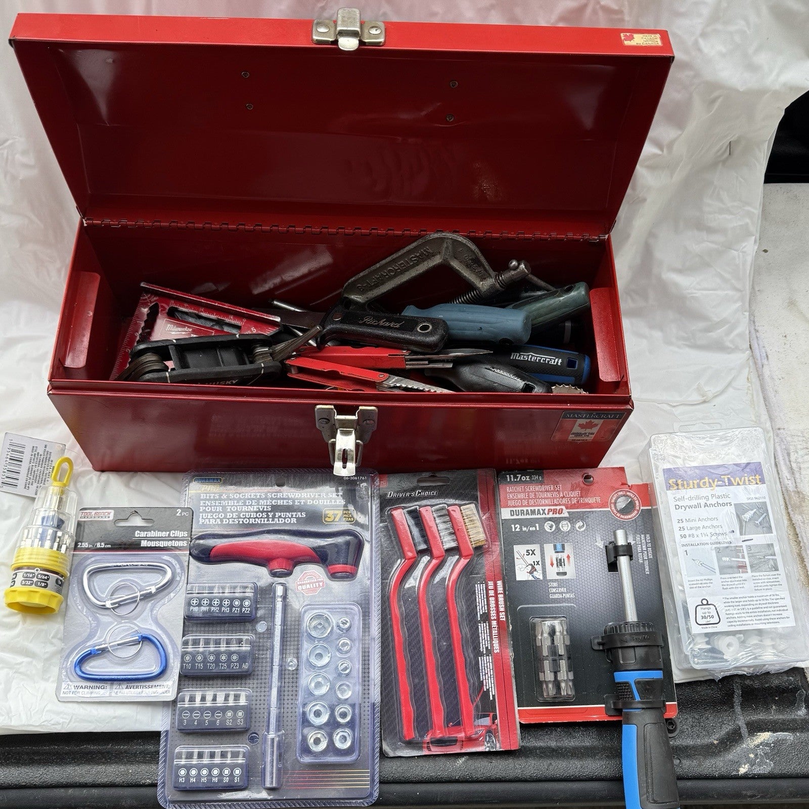 Mastercraft Toolbox Loaded with Hand Tools & New Accessories - $150 🔥