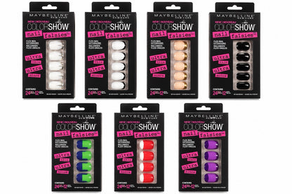 Maybelline Color Show Nail Falsies Press-On Nails 7 Pack Bundle 7 Styles New - Lumi and Leo