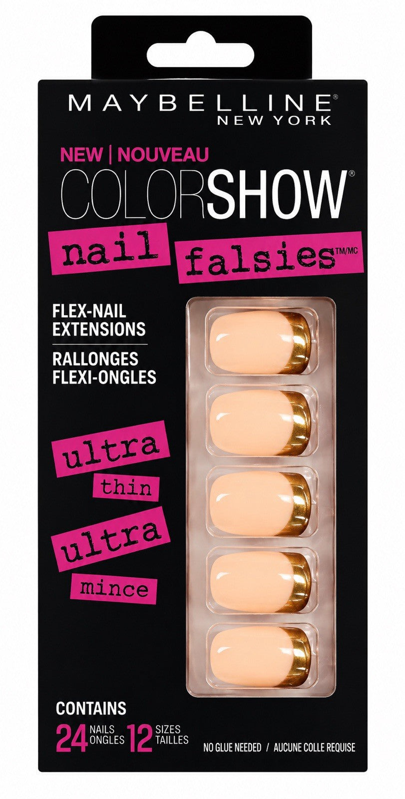 Maybelline Color Show Nail Falsies Press-On Nails 7 Pack Bundle 7 Styles New