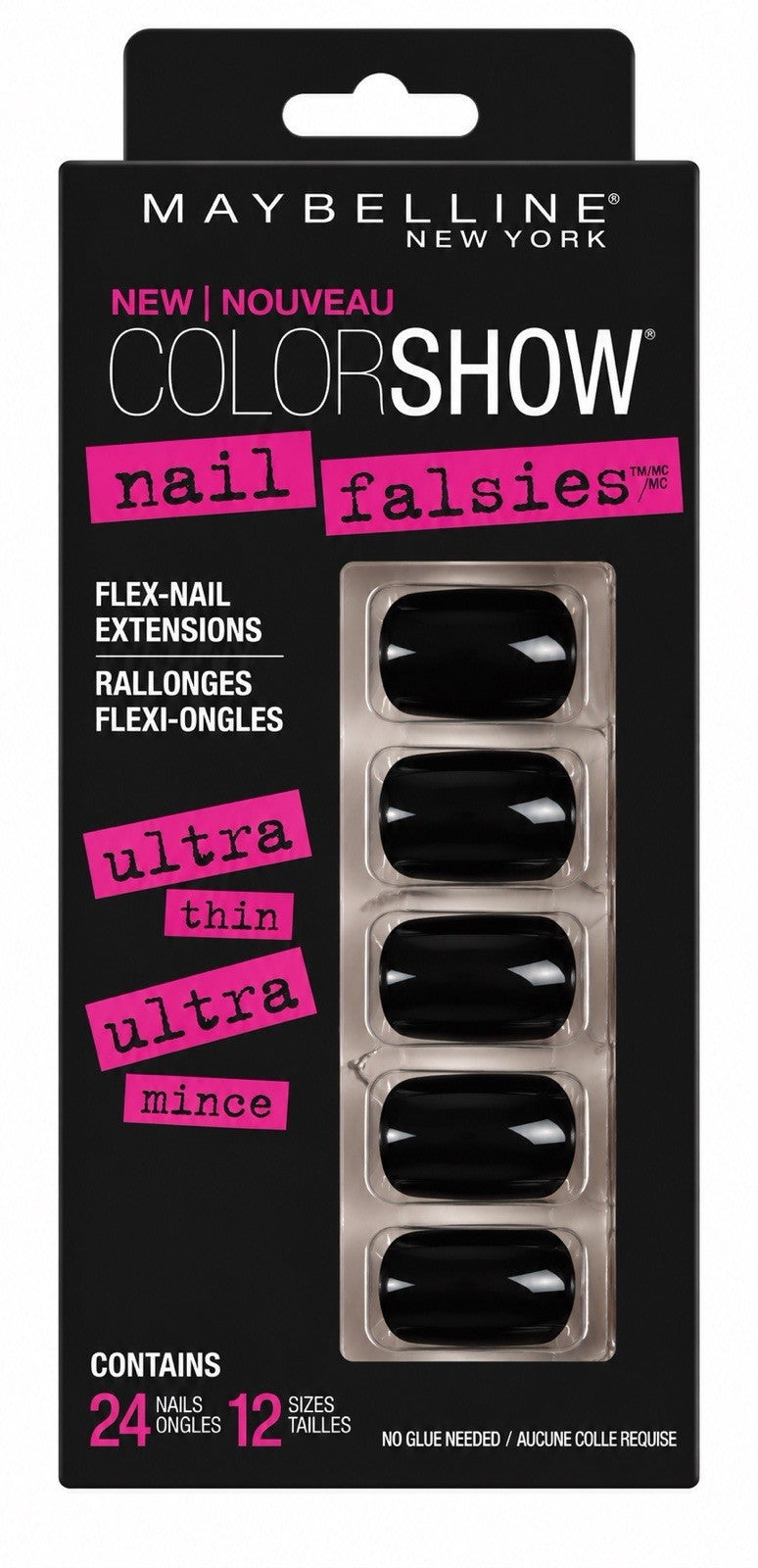 Maybelline Color Show Nail Falsies Press-On Nails 7 Pack Bundle 7 Styles New
