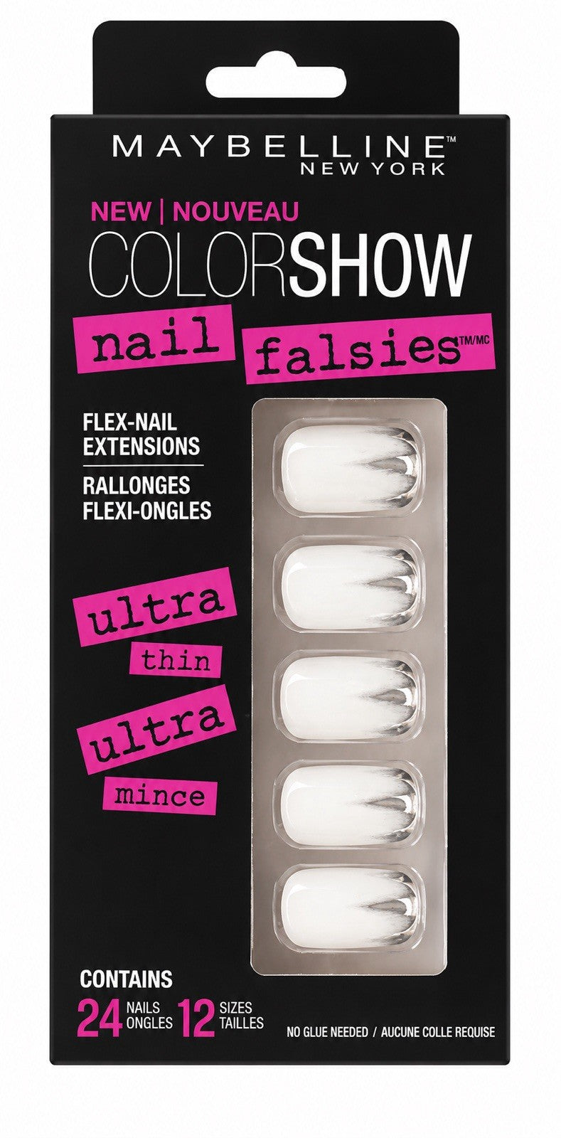Maybelline Color Show Nail Falsies Press-On Nails 7 Pack Bundle 7 Styles New