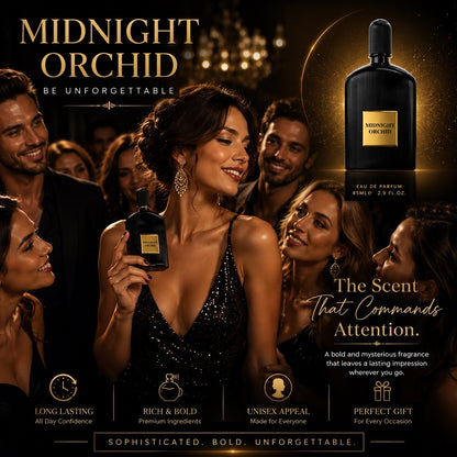 Midnight Orchid Eau de Parfum 85ml Unisex Long Lasting Luxury Perfume Spray - Lumi and Leo