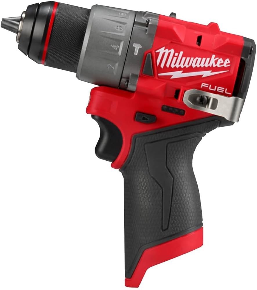 Milwaukee 2504-20 M12 12V Cordless Mini Drill/Driver - Red