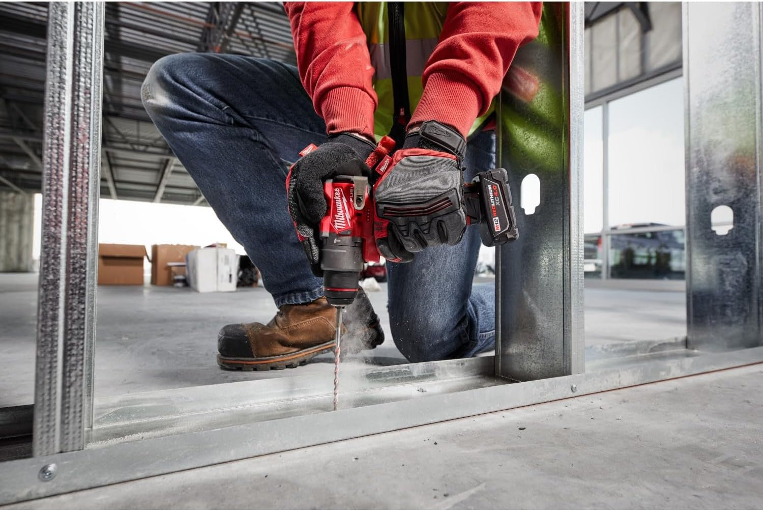 Milwaukee 2504-20 M12 12V Cordless Mini Drill/Driver - Red