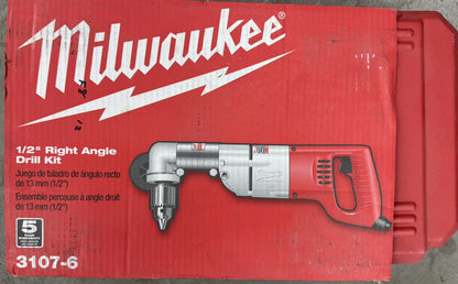 Milwaukee 3107-6 7.0 Amp 1/2-Inch Right Angle Drill with D-Handle - Lumi and Leo