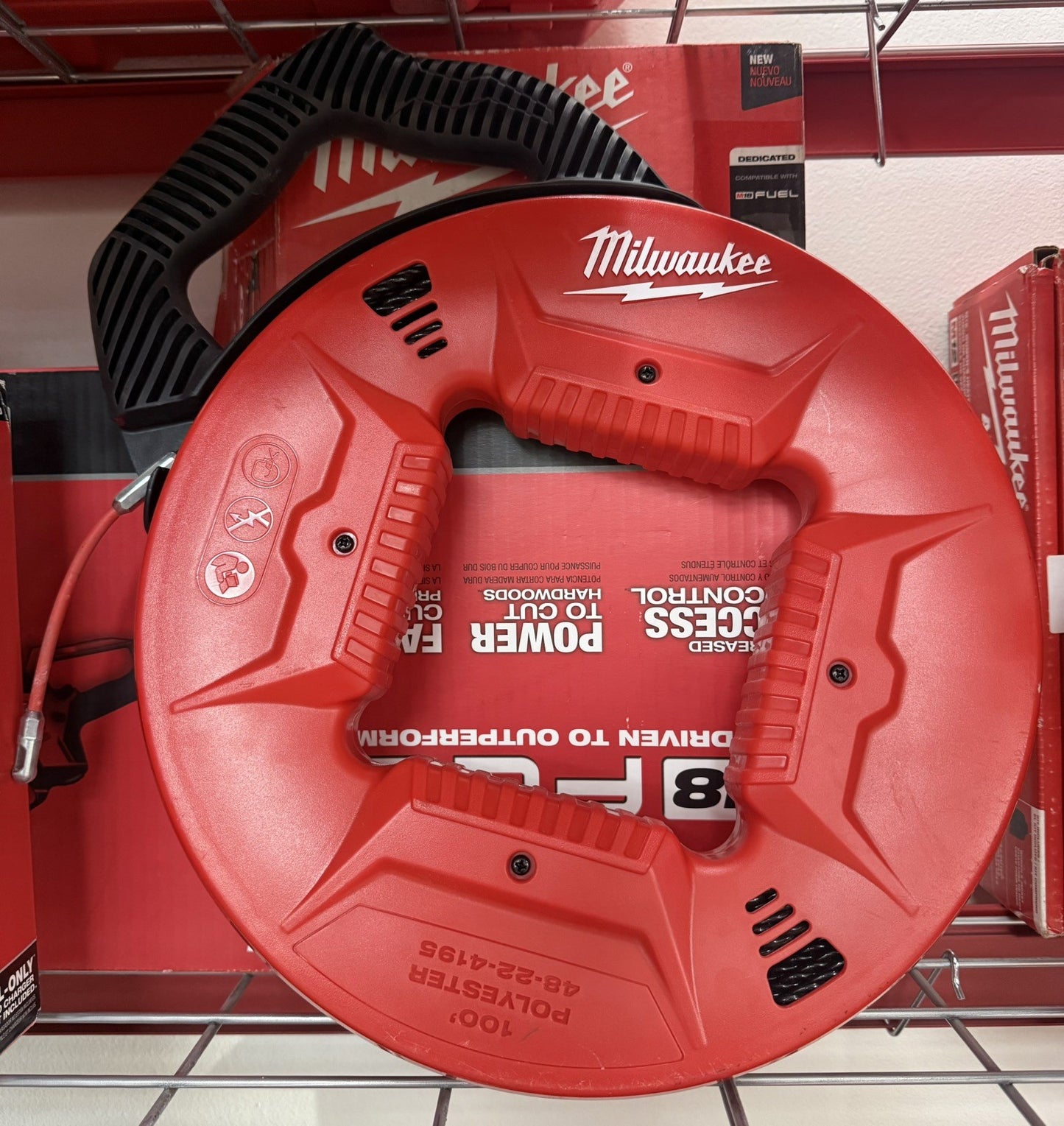 Milwaukee 48-22-4195 100' Polyester Fish Tape W/ Flexible Metal Leader - Lumi and Leo