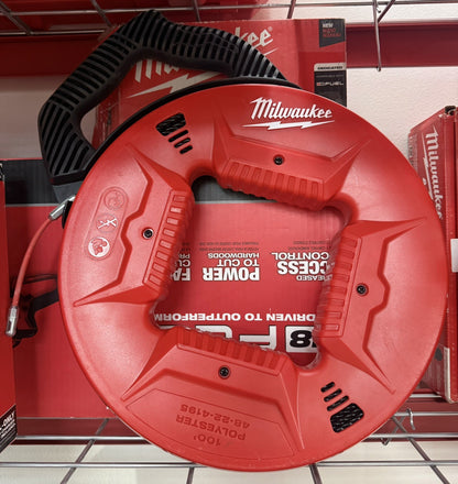 Milwaukee 48-22-4195 100' Polyester Fish Tape W/ Flexible Metal Leader - Lumi and Leo