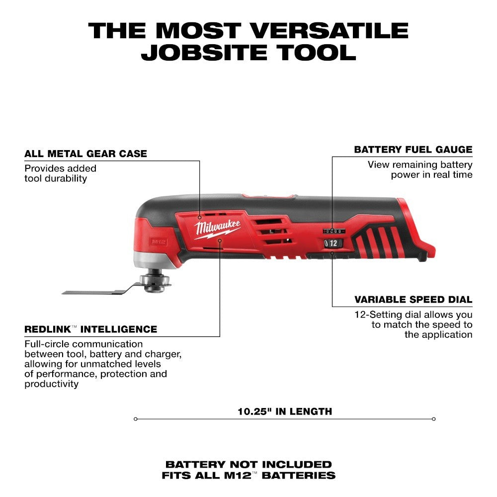 Milwaukee M12 12V Cordless Oscillating Multi-Tool Tool Only Tested Working - Lumi and Leo