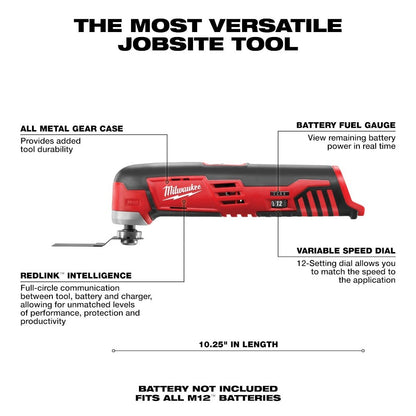 Milwaukee M12 12V Cordless Oscillating Multi-Tool Tool Only Tested Working - Lumi and Leo