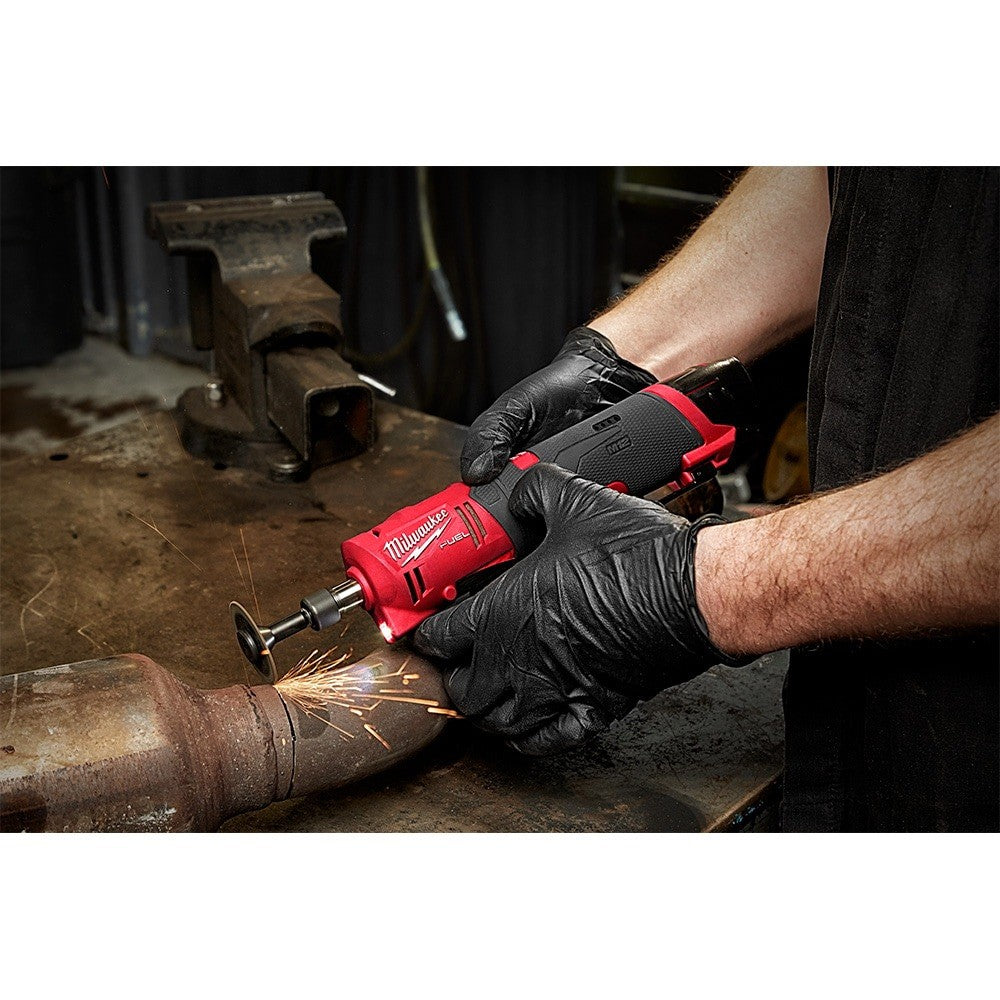 Milwaukee M12 FUEL 1/4" Straight Die Grinder Tool Only Tested Working